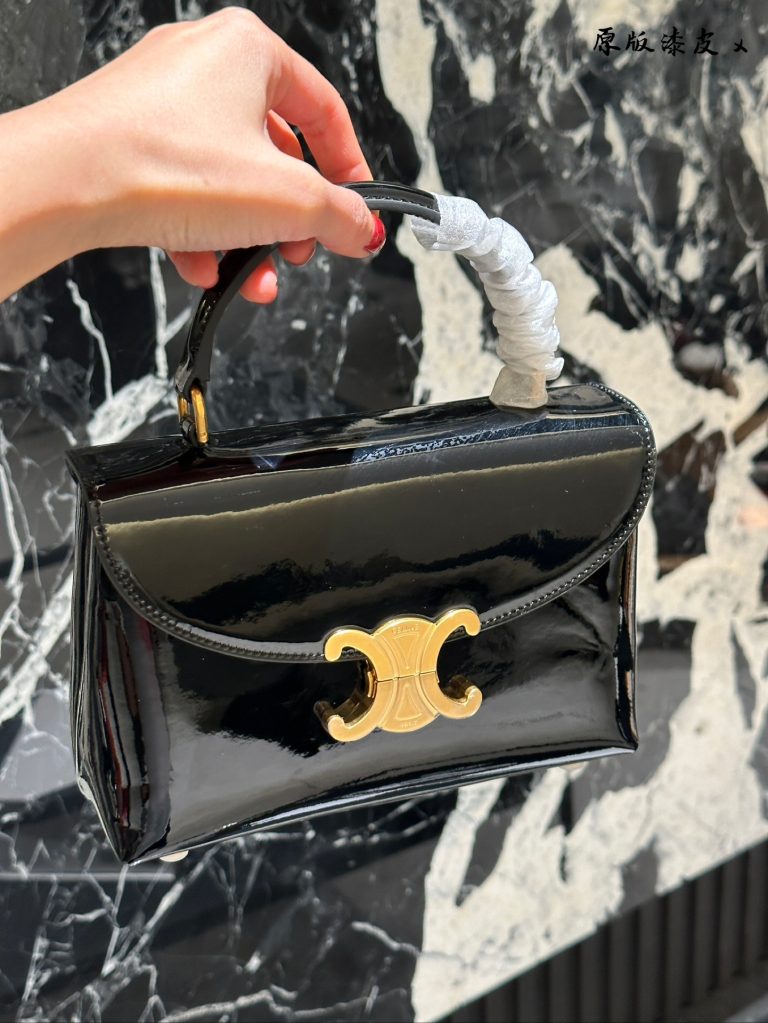 High Quality Celine Bag Black Leather Elegant Fashion Luxury