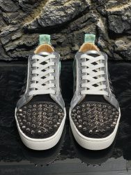 Chaussures Christian Louboutin de haute qualité en cuir de vachette rouge 1:1 Réplique 4