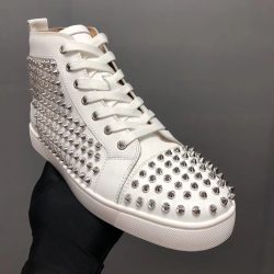 Hohe Qualität Christian Louboutin Schuhe rot Rindsleder gefälschte Replik 9