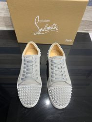 Alta calidad Christian Louboutin zapatos de piel de vaca roja Mira Replica 4