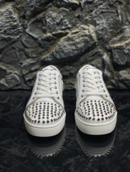 Chaussures Christian Louboutin de haute qualité en cuir de vachette rouge Super Clone Replica 6