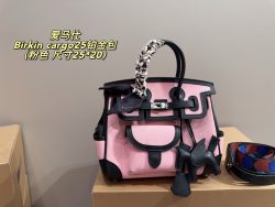 High Quality Hermes Bag Red Leather Handbag Look Alike