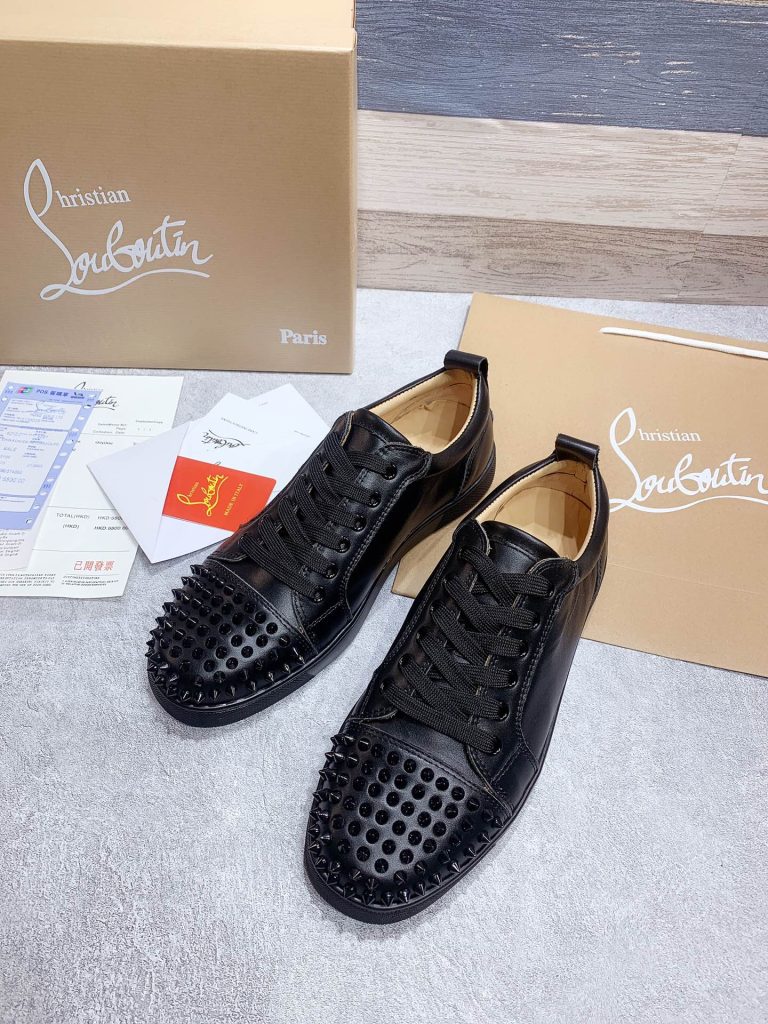 Parecerse a Christian Louboutin Zapatos de cuero de vaca rojo Diseñador Replica 5