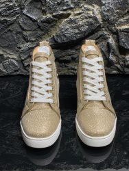 Chaussures Christian Louboutin en cuir de vachette rouge Fausses répliques 4
