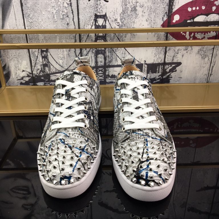 Chaussures Christian Louboutin à l'identique en cuir de vachette rouge Première copie Réplique 2