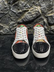 Chaussures Christian Louboutin à l'identique en cuir de vachette rouge Première copie Réplique 3