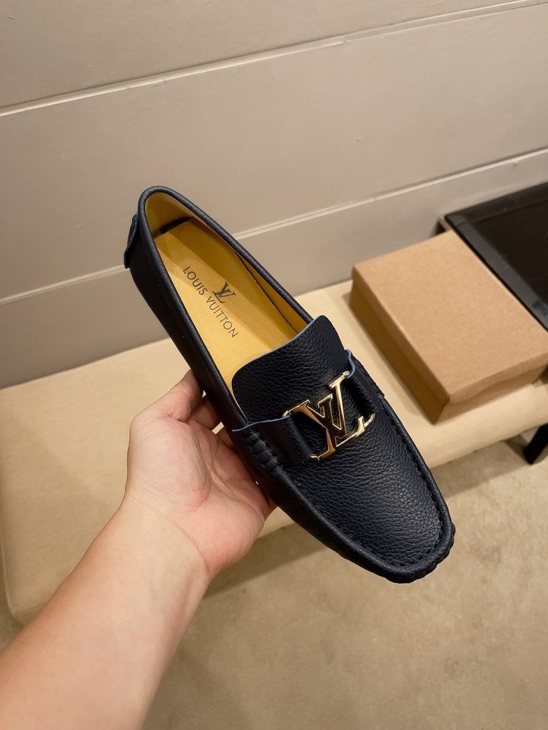 Louis Vuitton Shoes Cowhide Blue Classic First Copy Replica Shoe Websites