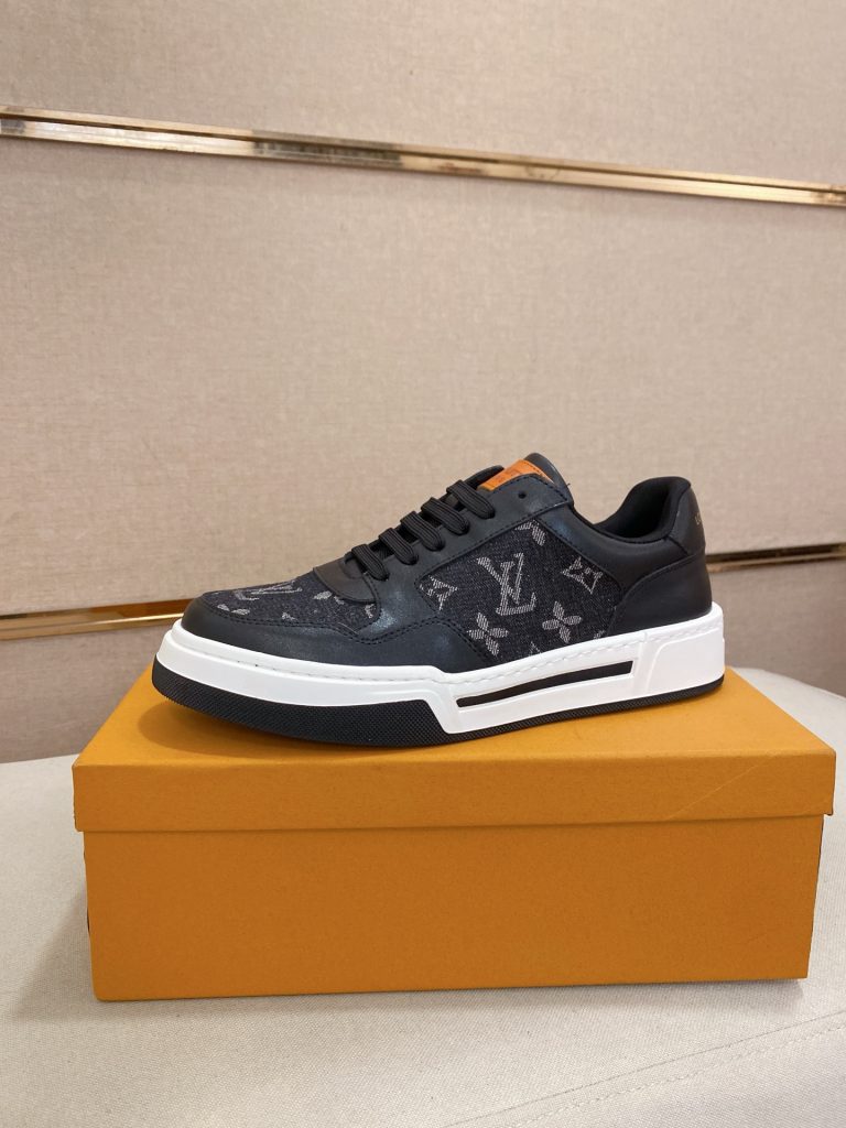 Louis Vuitton zapatos de cuero de vaca de diseño réplica de zapatos en línea