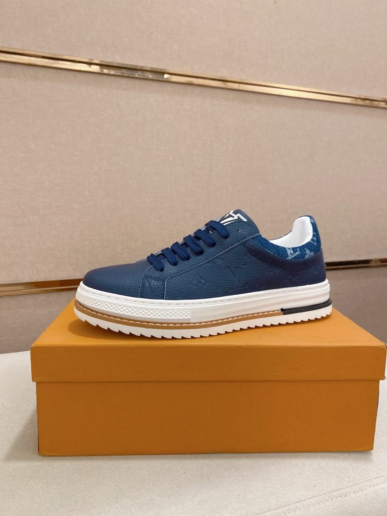 Louis Vuitton Schuhe Rindsleder hohe Qualität gefälschte rote Unterseite Schuhe