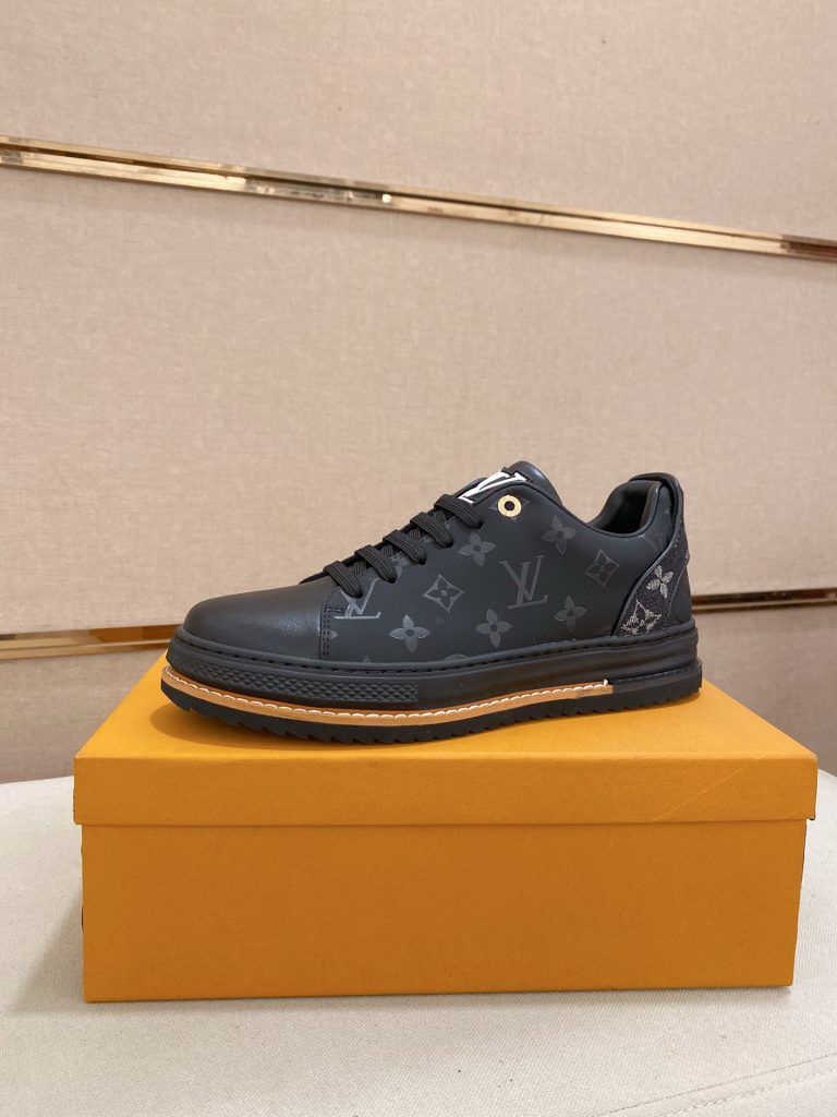 Louis Vuitton zapatos de cuero de vaca de lujo réplica de zapatos