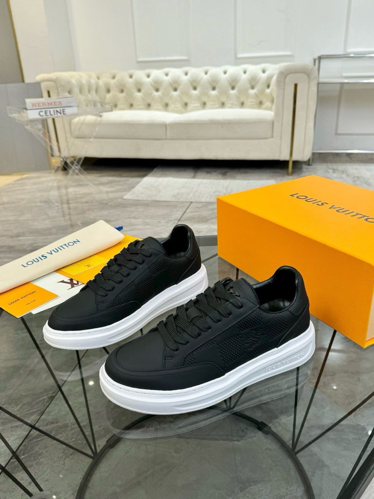 Louis Vuitton zapatos de piel de vaca de la calle falsos zapatos Off White