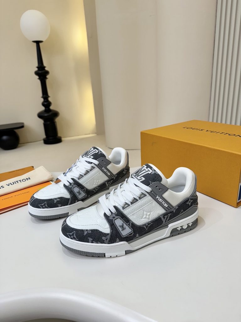 Louis Vuitton Schuhe Leder Klassische Designer Fake Schuhe Online