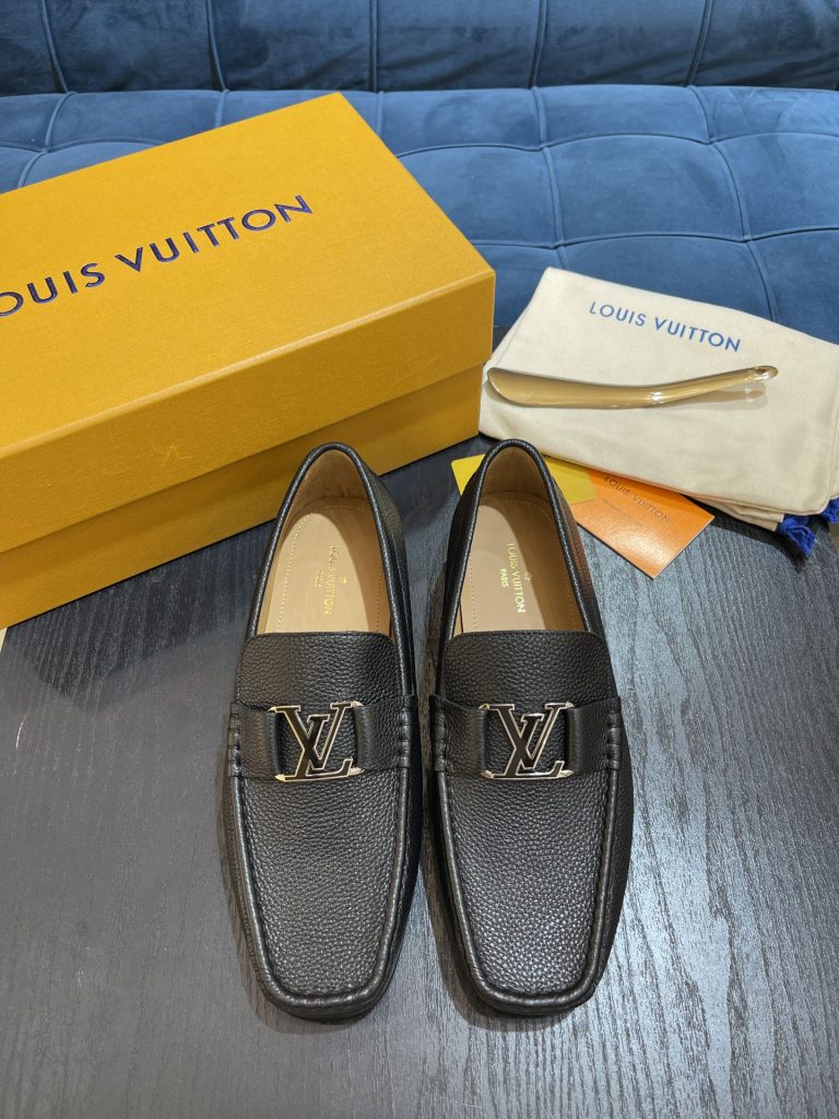 Louis Vuitton Schuhe Leder Klassische Designer Replik Schuhe Billig