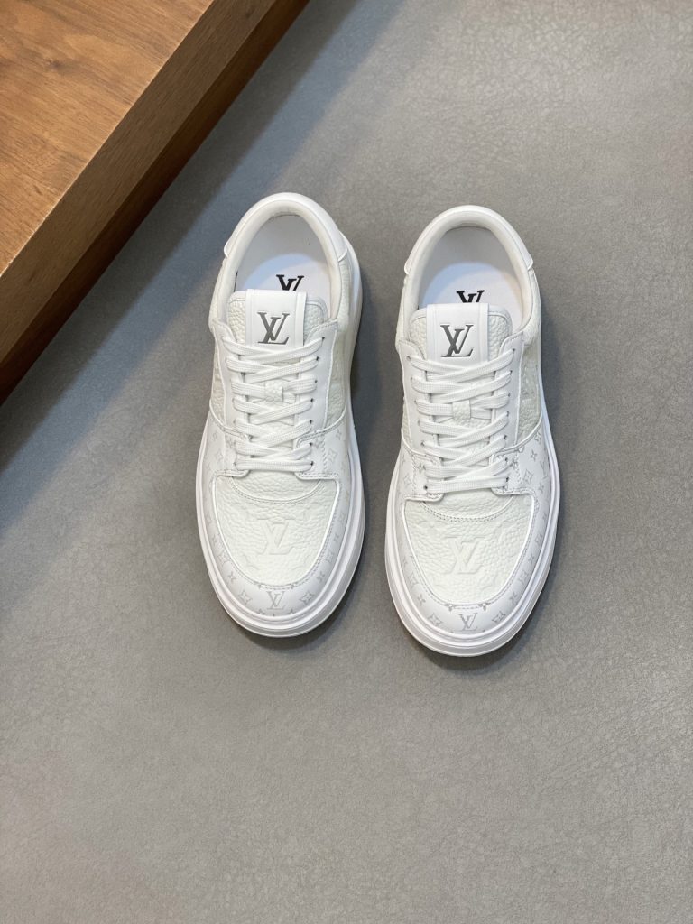 Louis Vuitton Shoes Leather Classic First Copy Fake Off White Shoes