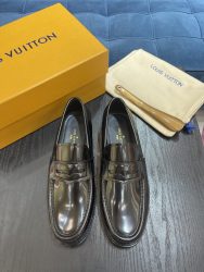 Louis Vuitton Shoes Leather Classic First Copy Fake Shoes Online
