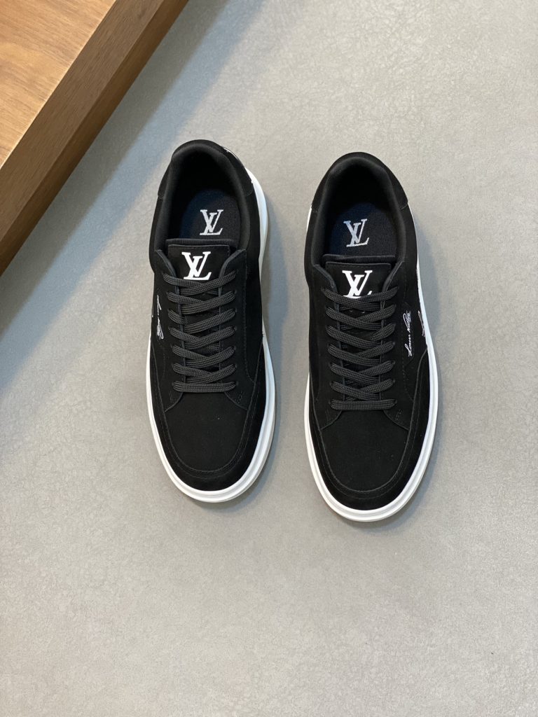 Louis Vuitton zapatos de cuero clásico super clon zapatos falsos baratos