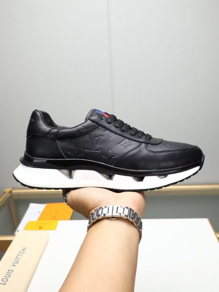 Louis Vuitton Zapatos De Cuero Elegante Dupe Zapatillas Falsas Baratas