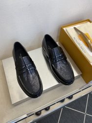 Louis Vuitton Shoes Leather Formal High Quality Fake Designer Shoes
