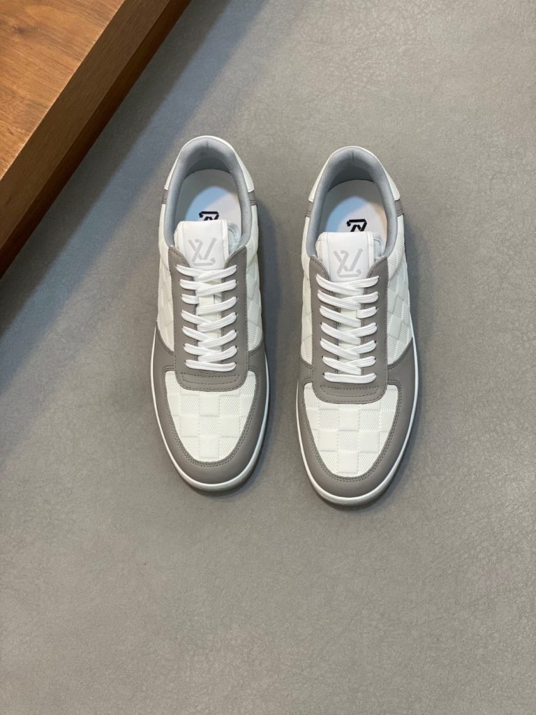 Louis Vuitton zapatos de cuero clásico primera copia falsa zapatos de Jordania