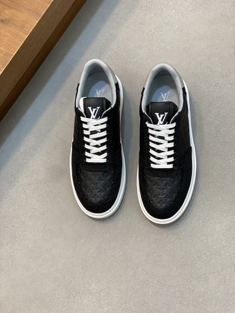 Louis Vuitton zapatos de cuero clásico de primera copia zapatos falsos en línea