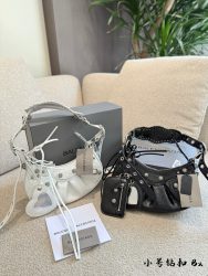 Luxury Balenciaga Bag White Leather Crossbody Shoulder Fake