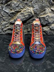 Luxury Christian Louboutin Shoes Red Cowhide Dupe Replica 13