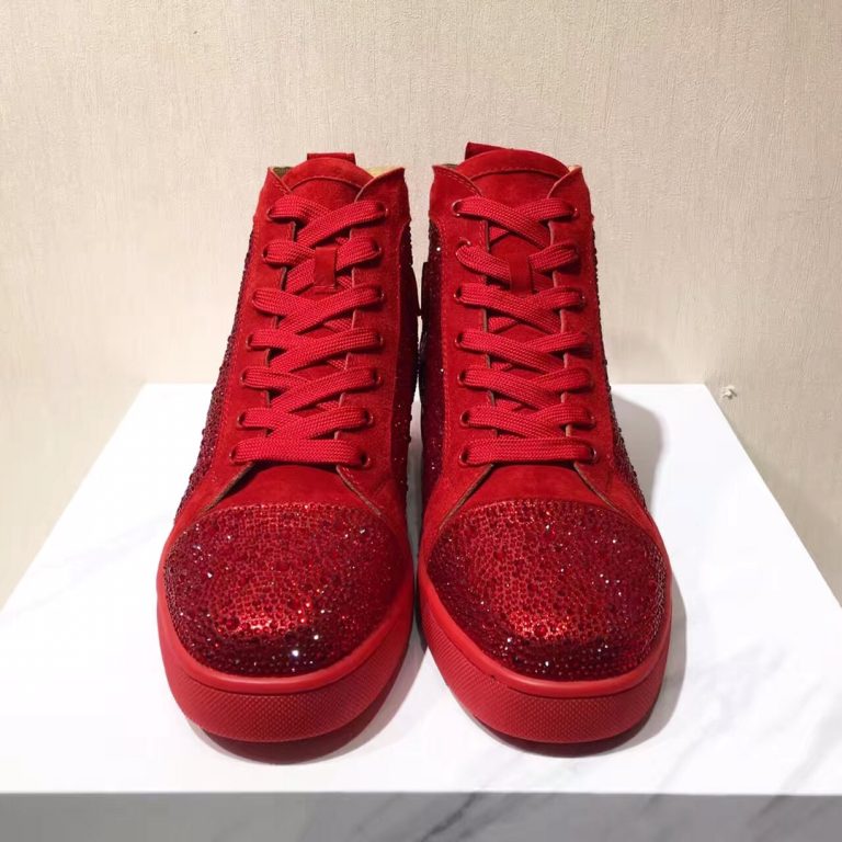 Luxury Christian Louboutin Shoes Red Cowhide Fake Replica 10