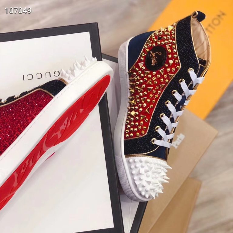 Luxus Christian Louboutin Schuhe Rotes Rindsleder Erste Kopie Replik 24