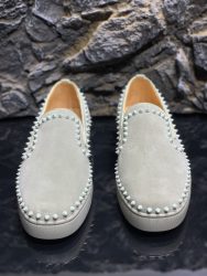 Luxury Christian Louboutin Shoes Red Cowhide First Copy Replica 3
