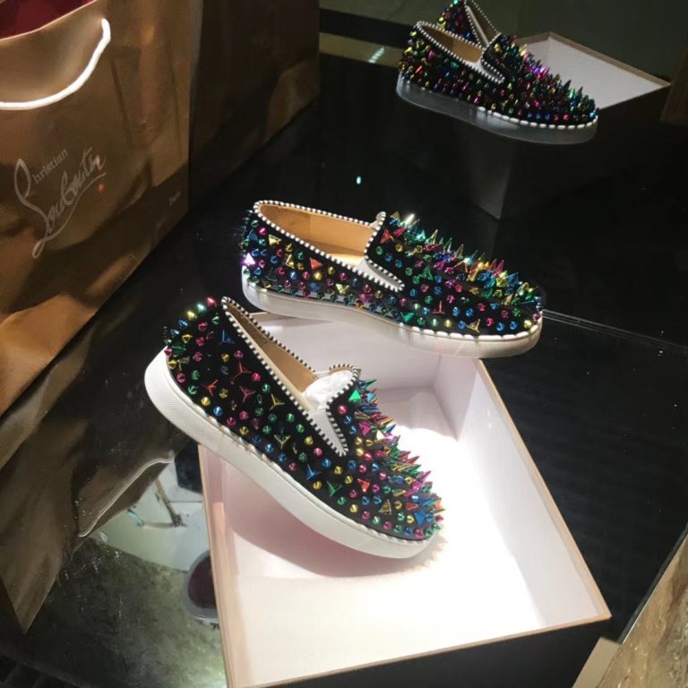 Lujo Christian Louboutin Zapatos de cuero de vaca rojo Replica Diseñador 5