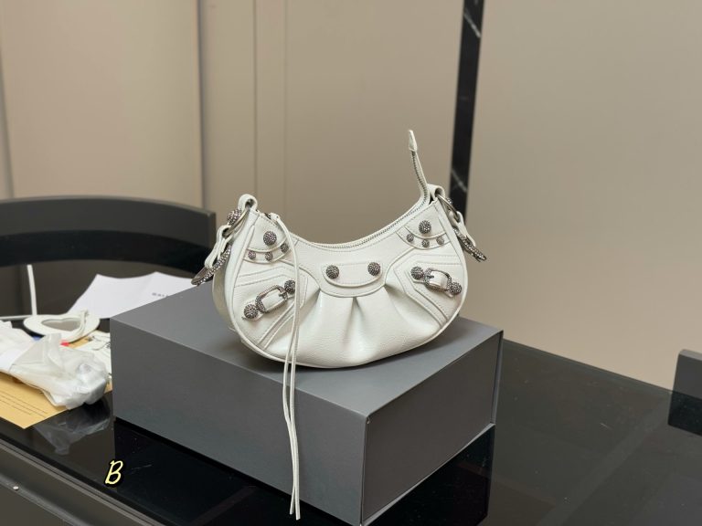 Lujo Balenciaga Bolso Cuero Clásico Hombro Falso