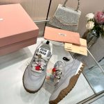 Miu Miu Shoes Canvas Retro Replica Valentino Knock Off Shoes