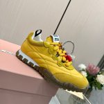 Miu Miu Shoes Canvas Retro First Copy Fake Off White Shoes