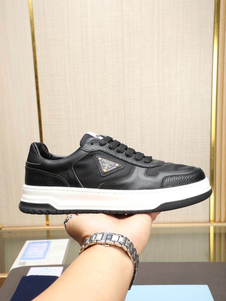 Prada Shoes Calfskin Casual First Copy Fake Designer Shoes