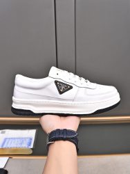 Prada Shoes Cowhide Casual Aaa Fake Sneakers