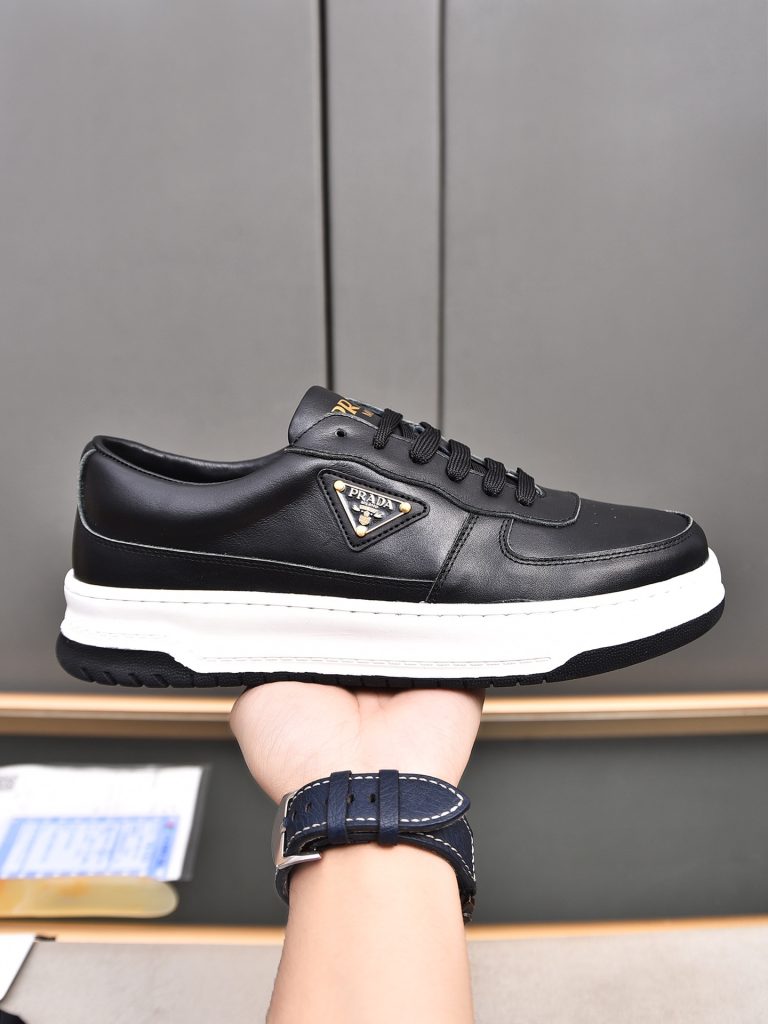 Prada zapatos de piel de vaca Casual de lujo falsos zapatos Valentino