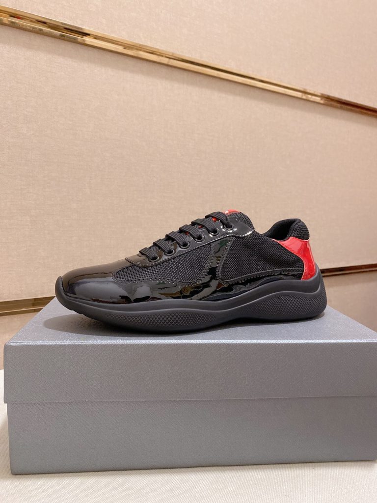 Prada Shoes Leather Casual 1:1 Fake Designer Shoes