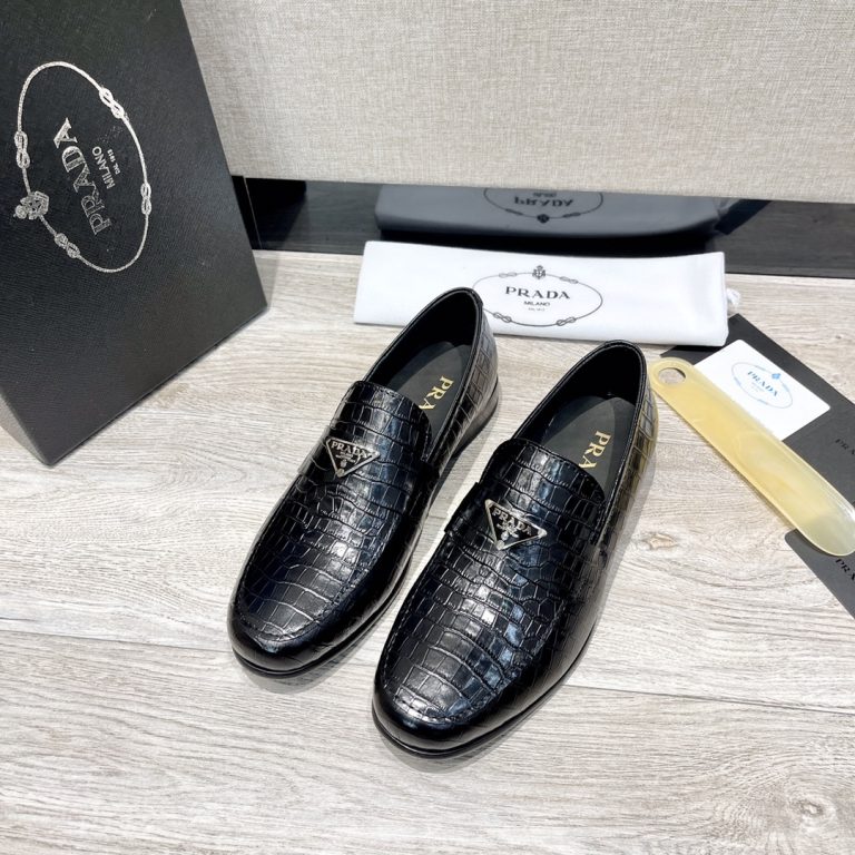 Prada Shoes Leather Casual Designer Fake Shoes Cheap