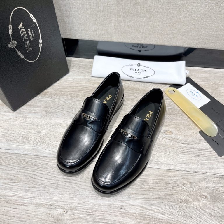Prada Shoes Leather Casual Super Clone Replica Designer Shoes
