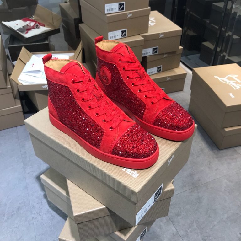Replica Christian Louboutin Shoes Red Cowhide 1:1 Designer 9