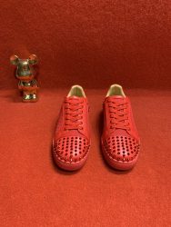 Replica Christian Louboutin Shoes Red Cowhide Aaa Designer 9