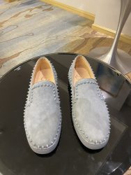Replica Christian Louboutin Shoes Red Cowhide Designer