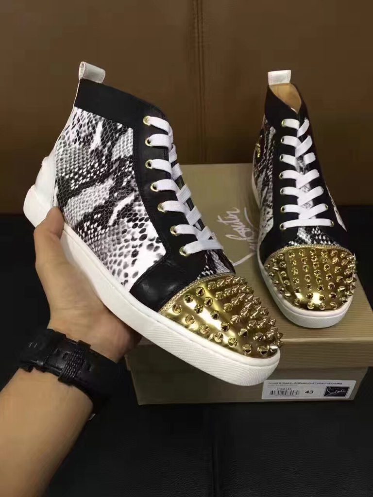 Replica Christian Louboutin Zapatos de cuero de vaca rojo de diseño 5