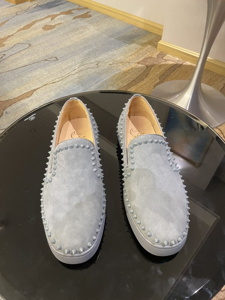 Replica Christian Louboutin Shoes Red Cowhide Designer