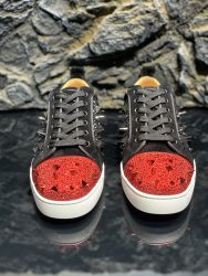 Replica Christian Louboutin Shoes Red Cowhide High Quality Designer 9