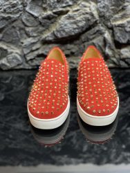Replica Christian Louboutin Shoes Red Cowhide Luxury Designer