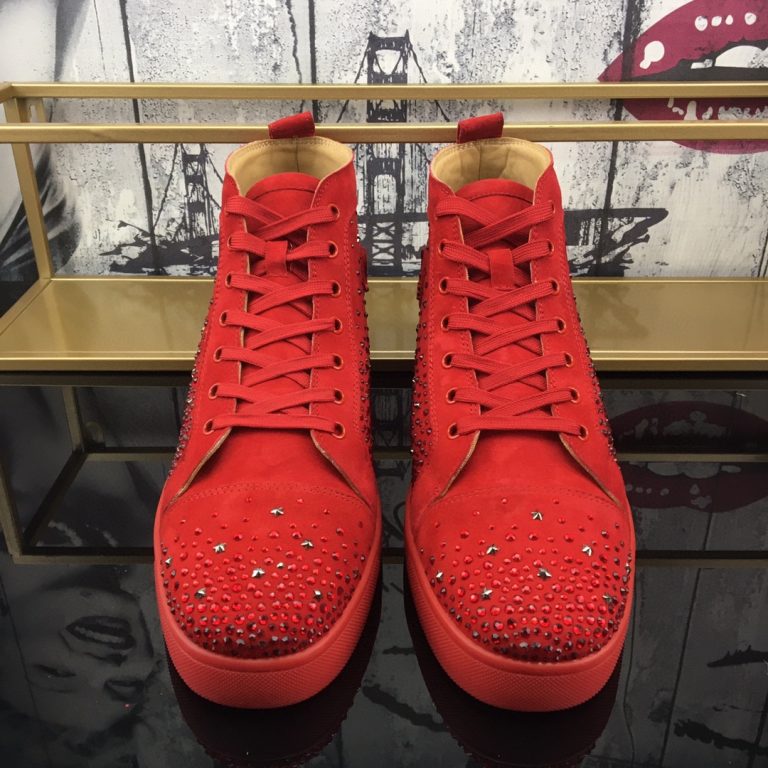 Replica Christian Louboutin Shoes Red Cowhide Luxury Designer 7