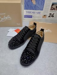 Replica Christian Louboutin Shoes Red Cowhide Designer