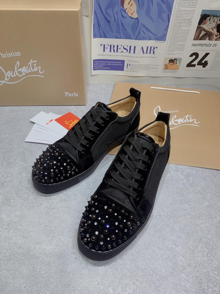 Replica Christian Louboutin Shoes Red Cowhide Designer