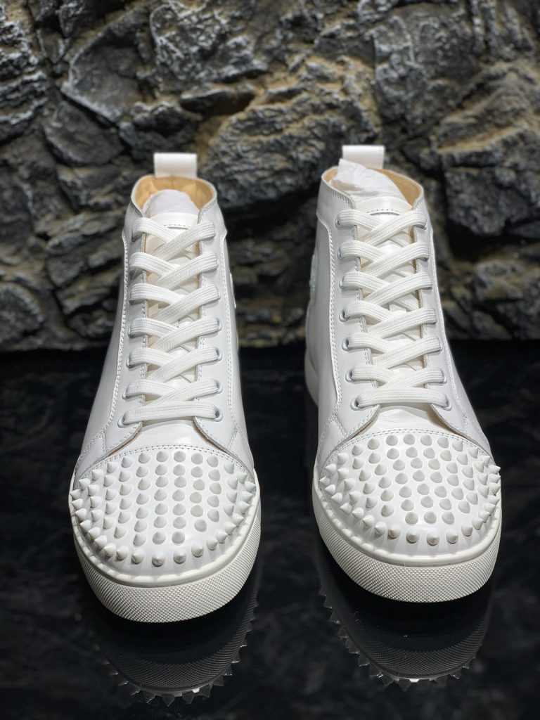 Super Clon Christian Louboutin Zapatos de cuero de vaca rojo de lujo réplica 13